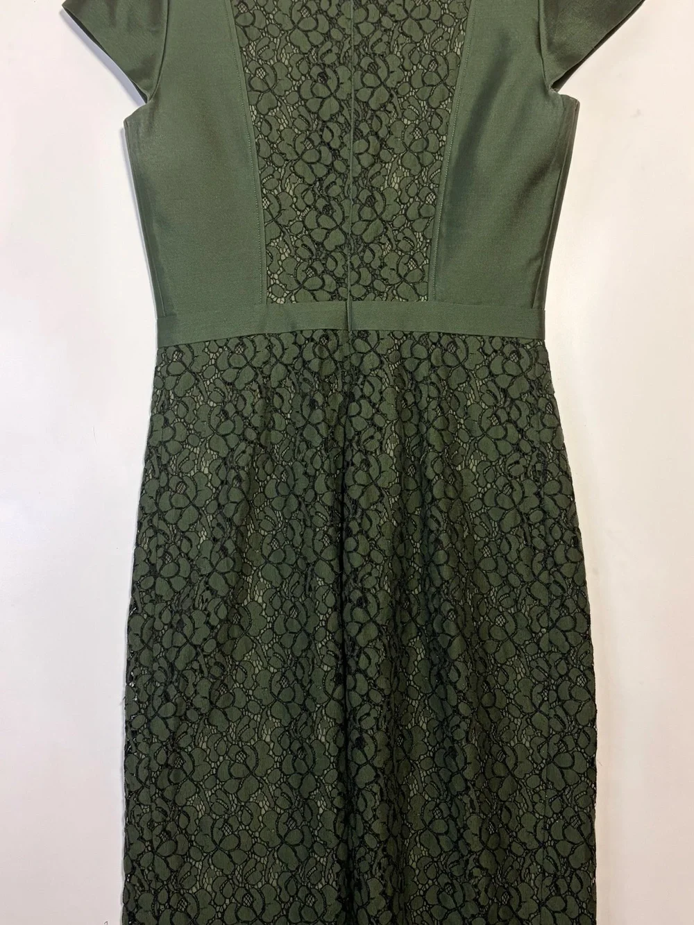 Tory Burch Mariana Lace Dress 6 Douglas Fir Green Old Money